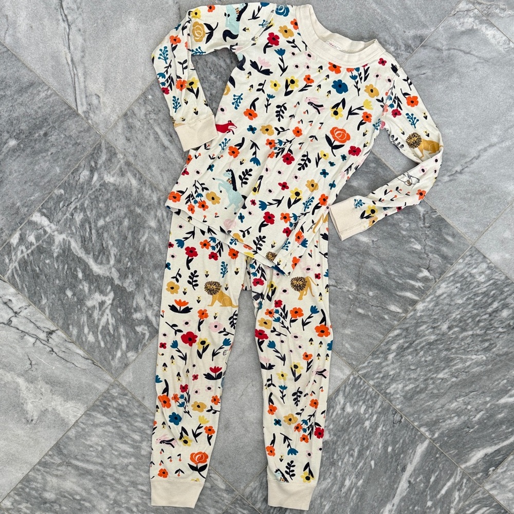 Hanna Andersson Multicolor Floral Kids One Piece